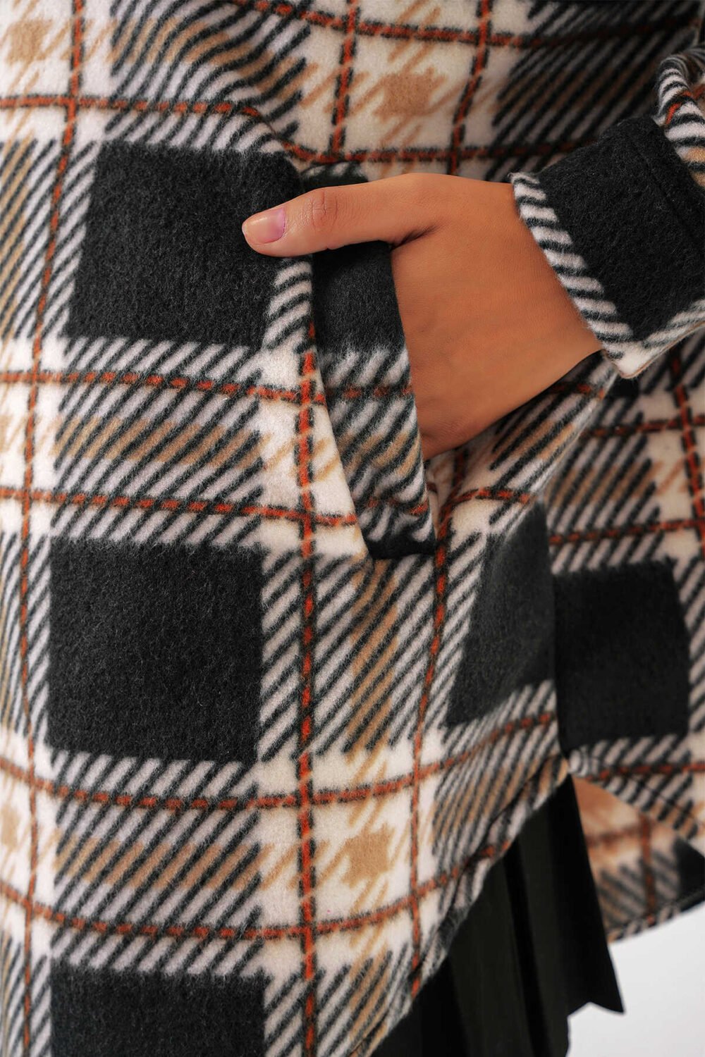 Hooded Oversize Shirt - D. Black - Image 8