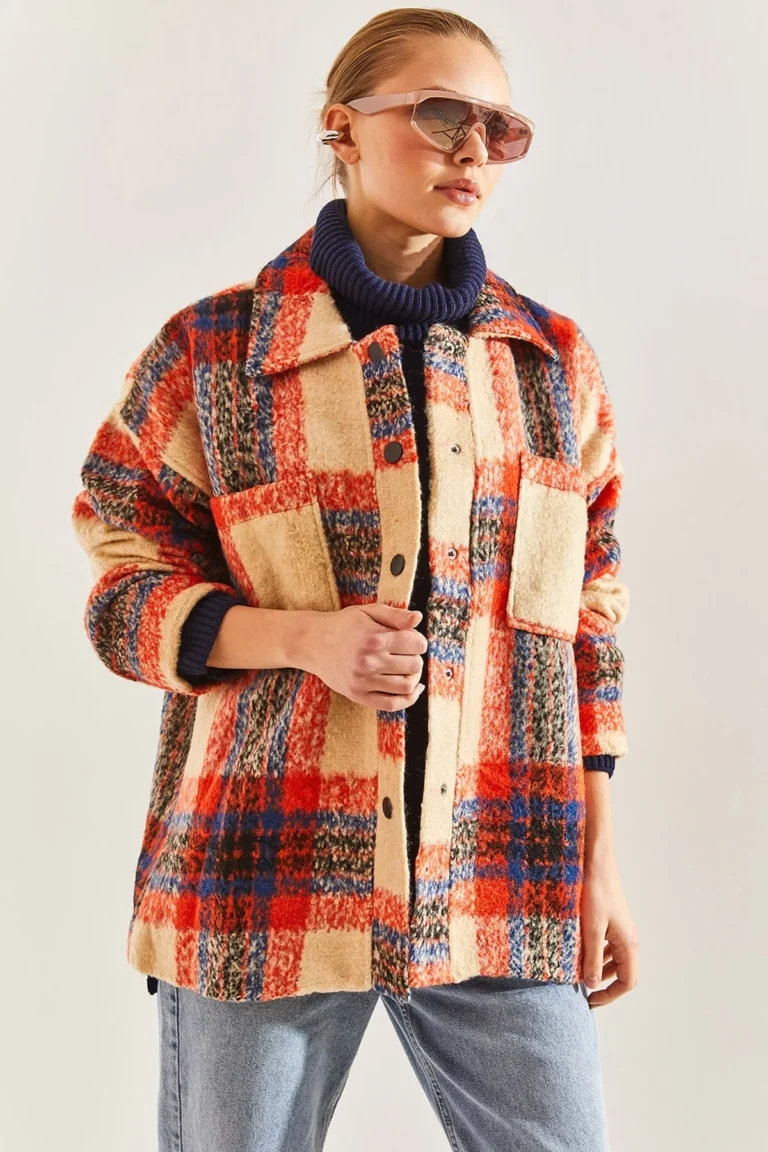 Women's Plaid Patterned Jacket