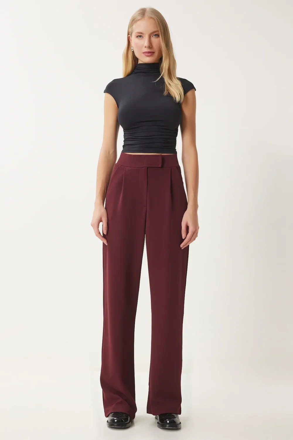 Waist Velcro Comfortable Palazzo Trousers - Image 2