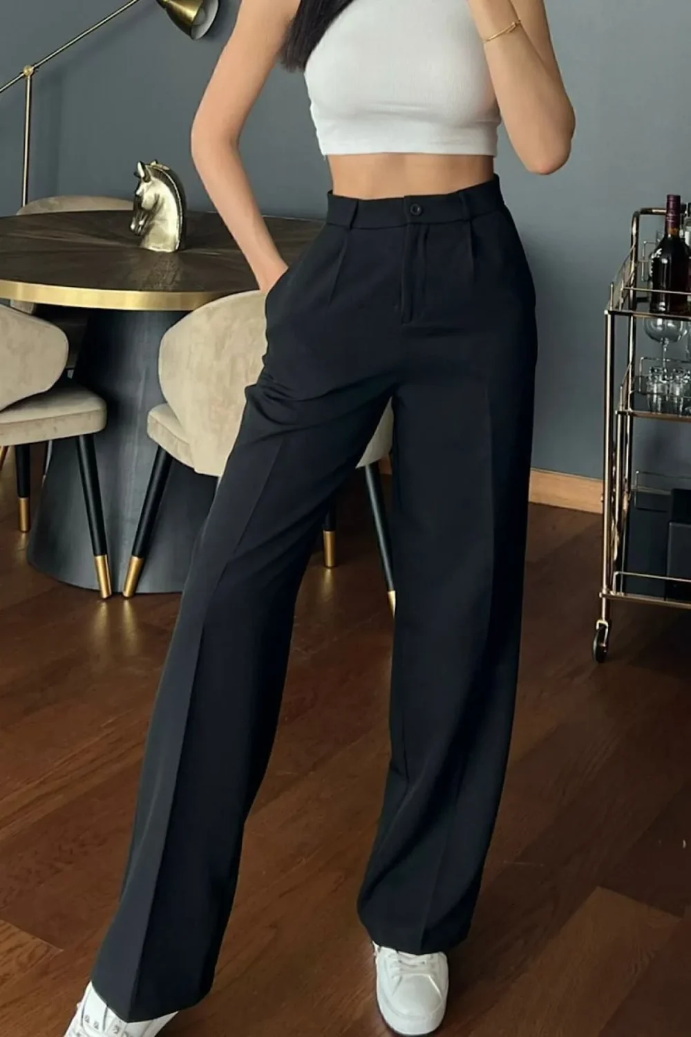 Palazzo Trousers Wide Leg Original Cut - Image 4