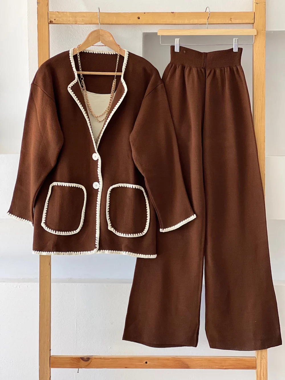 Shepherd Stitched Knitwear Suit - Image 6