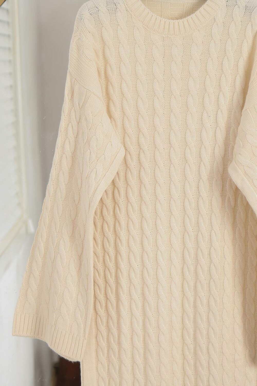 Hair Knit Wide Sleeve Knitwear Dress - Image 2