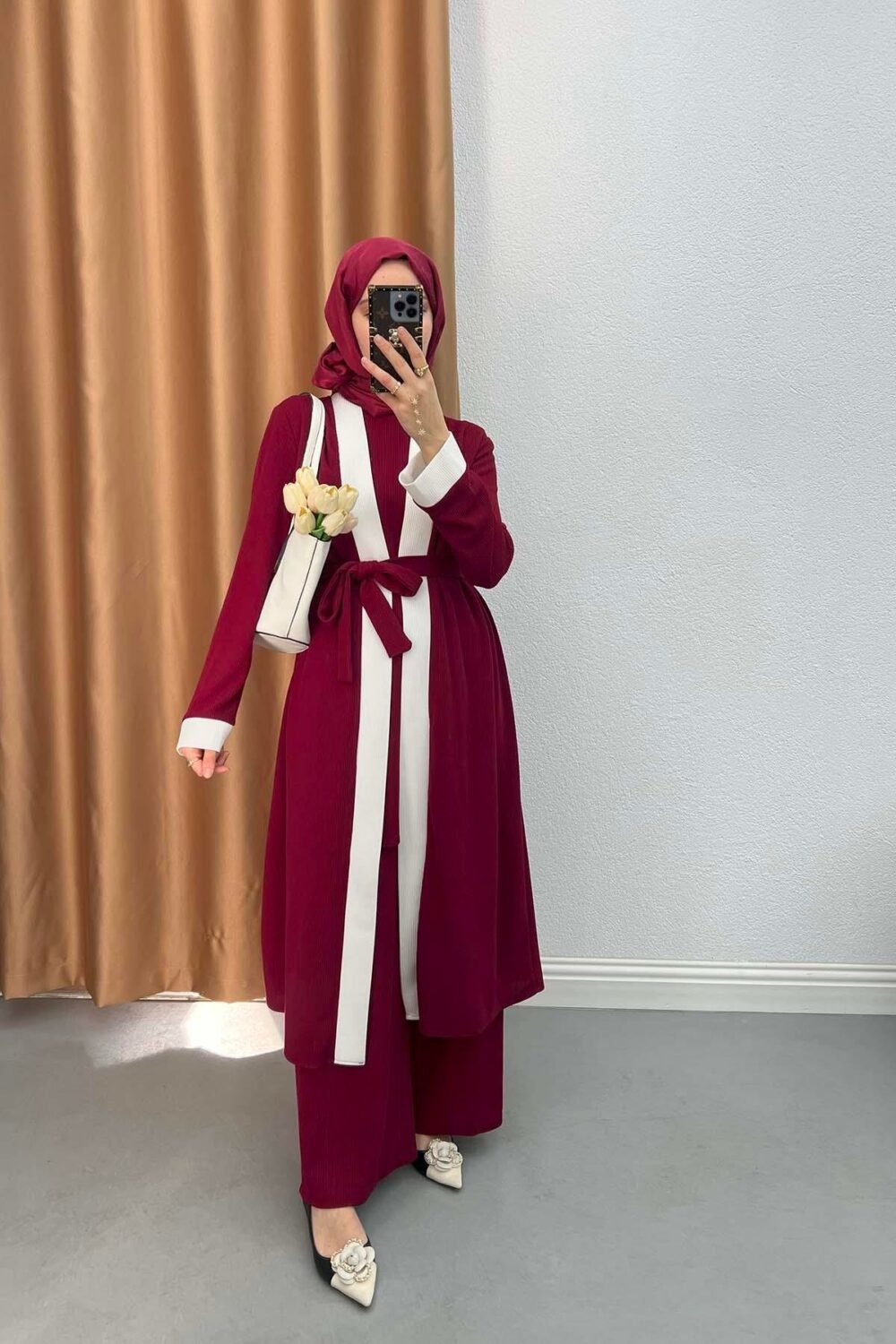 Three Piece Suit Claret Red - Image 5
