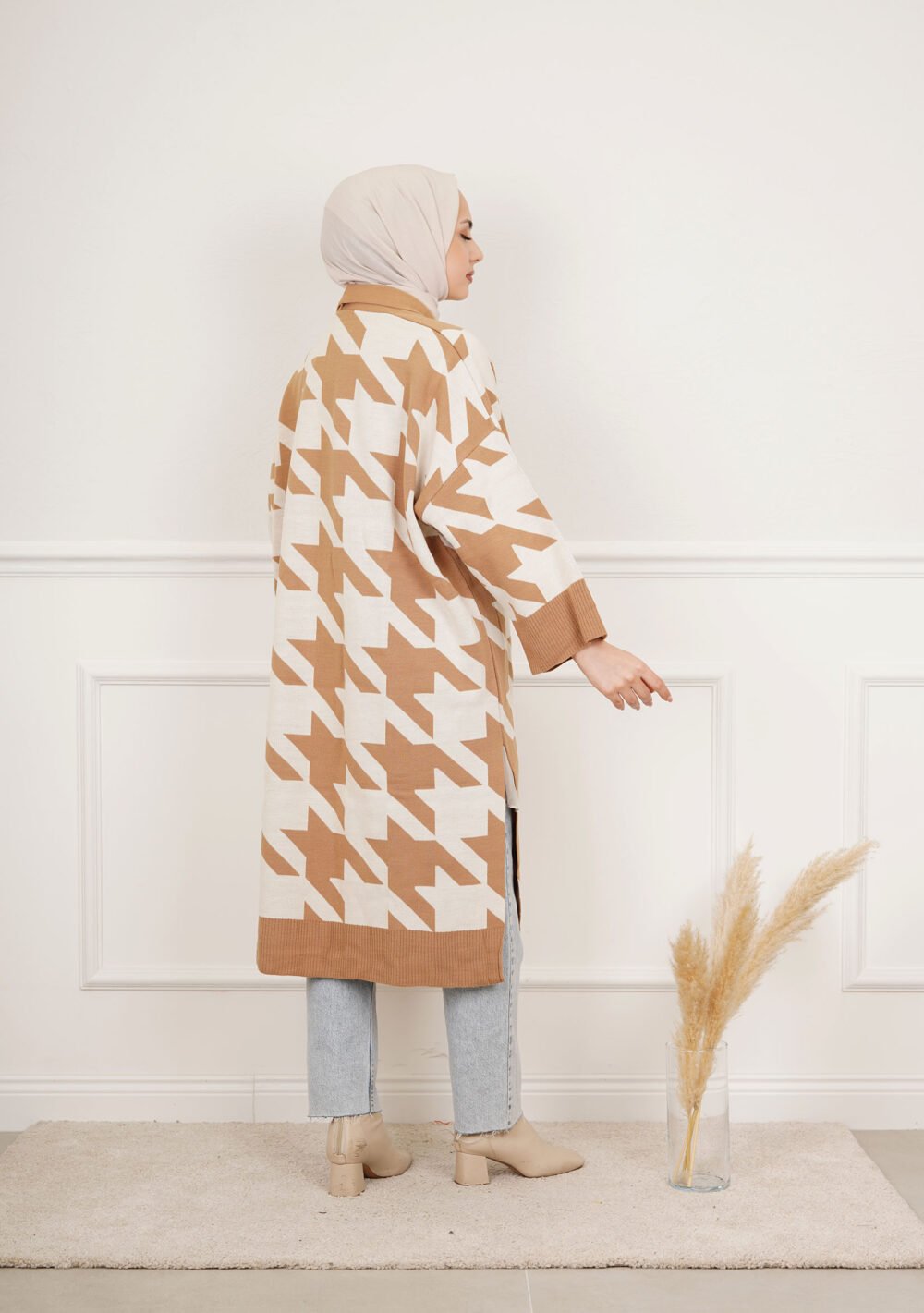 HOUNDFELT PATTERNED CARDIGAN - Image 4