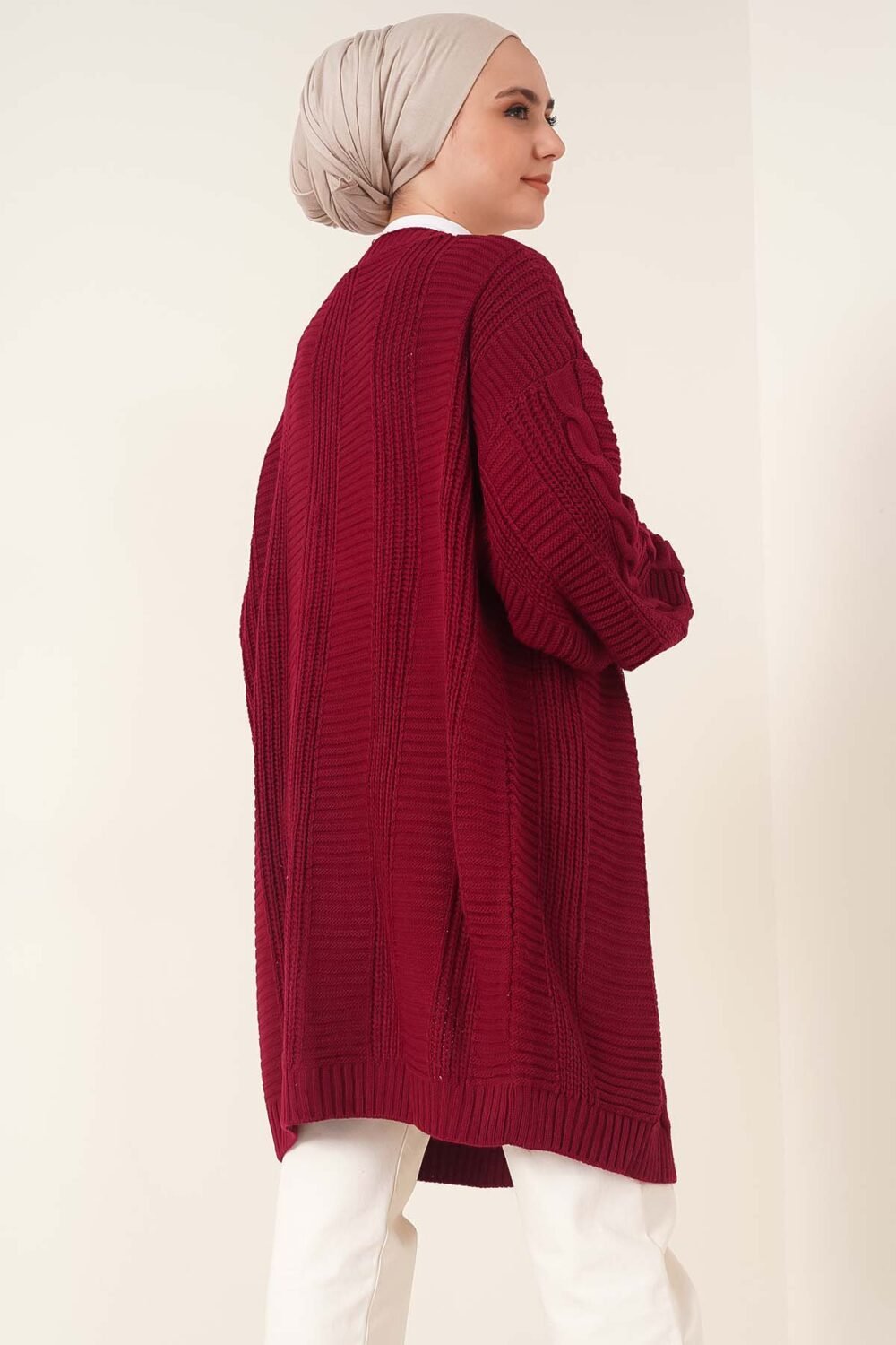Buttoned Front Knitted Cardigan - Image 5