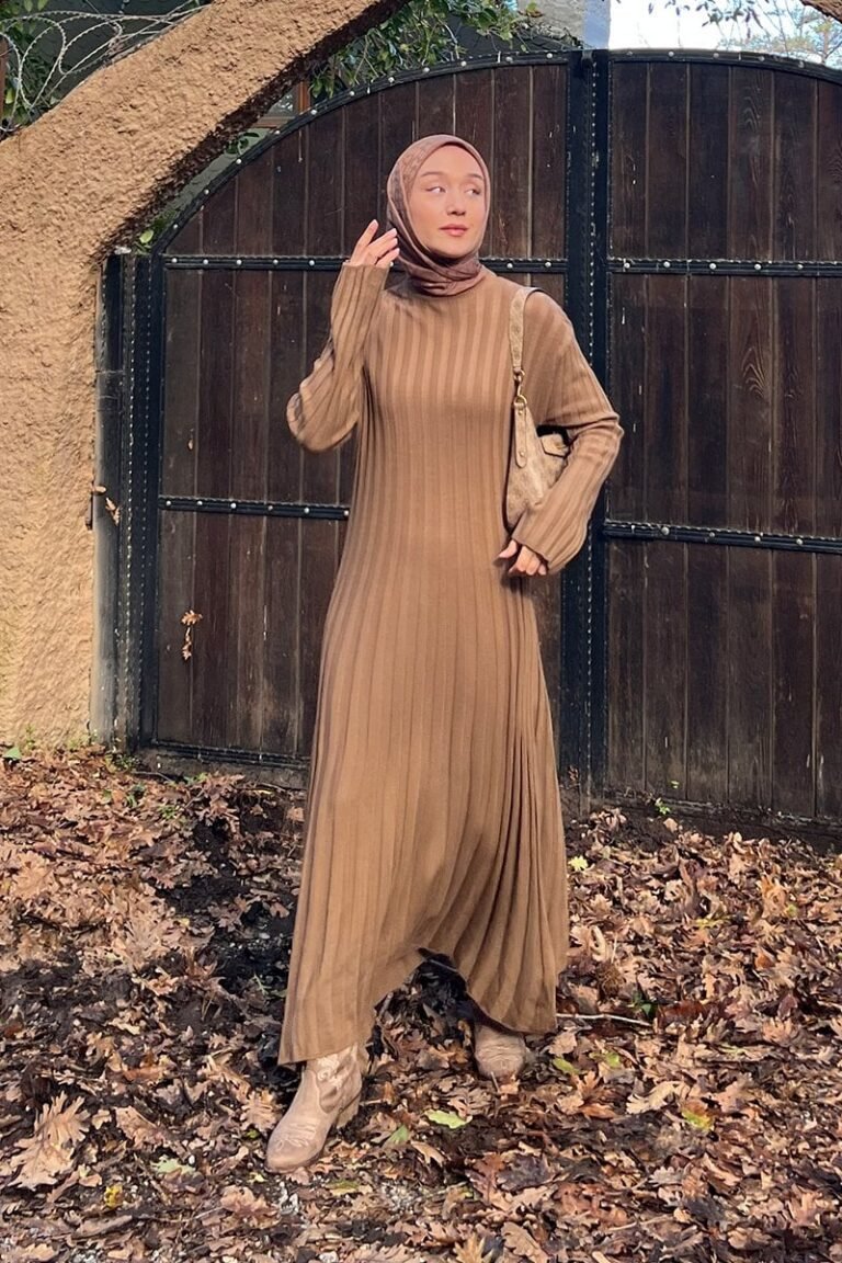 Earth Flared Knit Dress