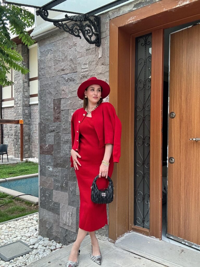 Jacket and Dress Knitwear Set