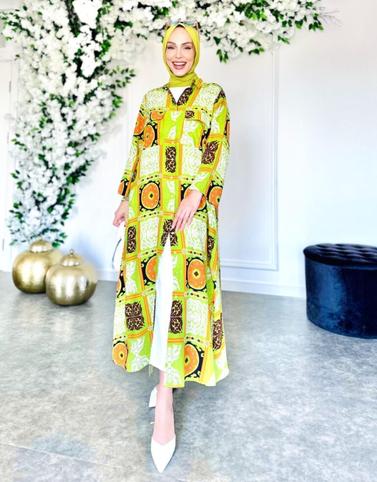 VISCOSE SHIRT DRESS Oil Green
