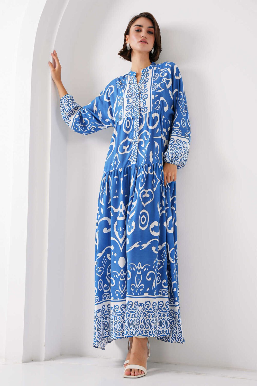 Authentic Patterned Dress - Image 7