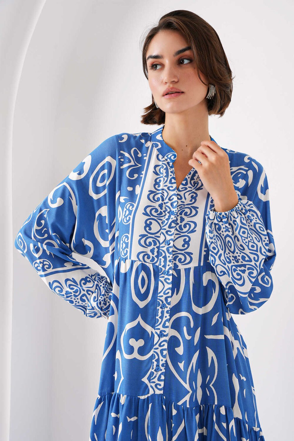 Authentic Patterned Dress - Image 8