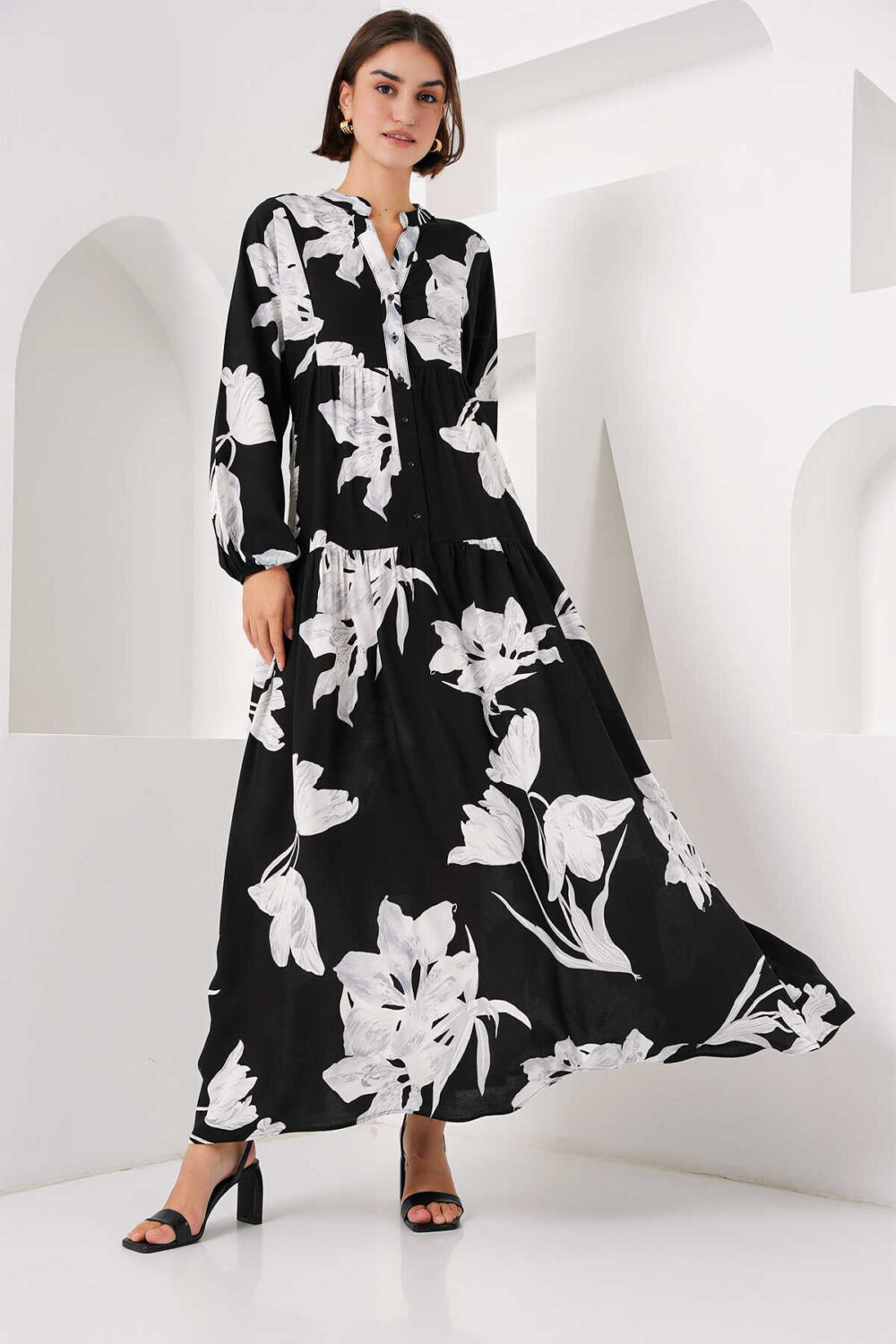 Authentic Patterned Dress - Image 11