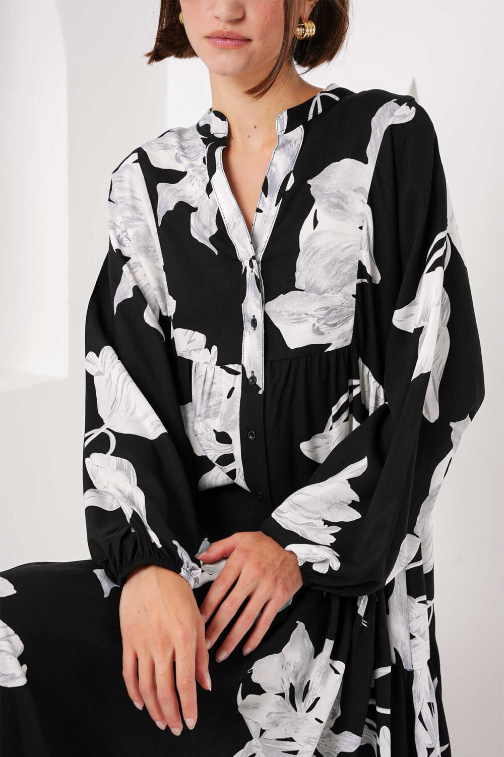 Authentic Patterned Dress - Image 9