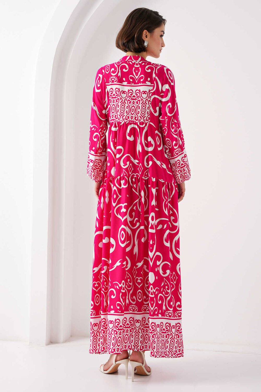 Authentic Patterned Dress - Image 17