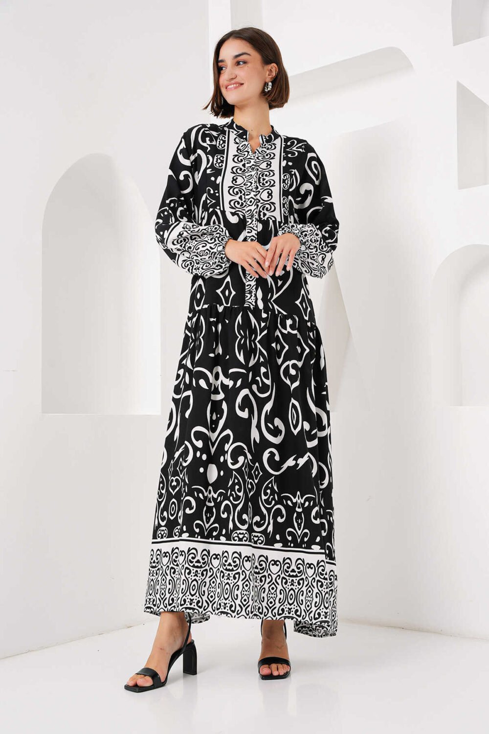 Authentic Patterned Dress - Image 20