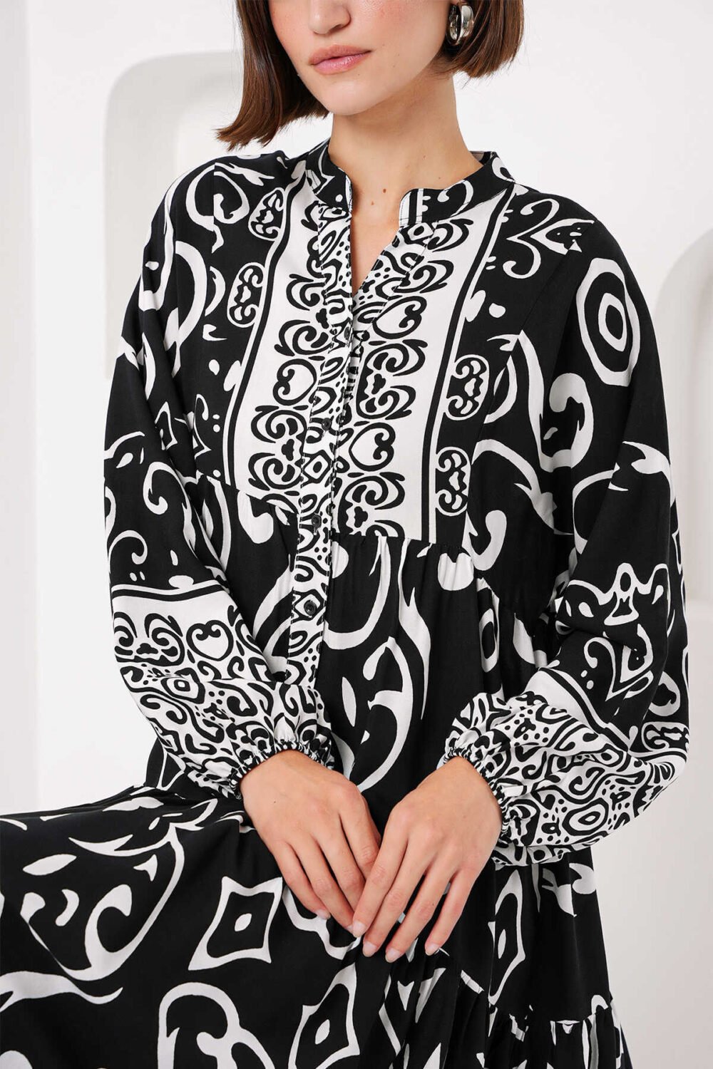 Authentic Patterned Dress - Image 21