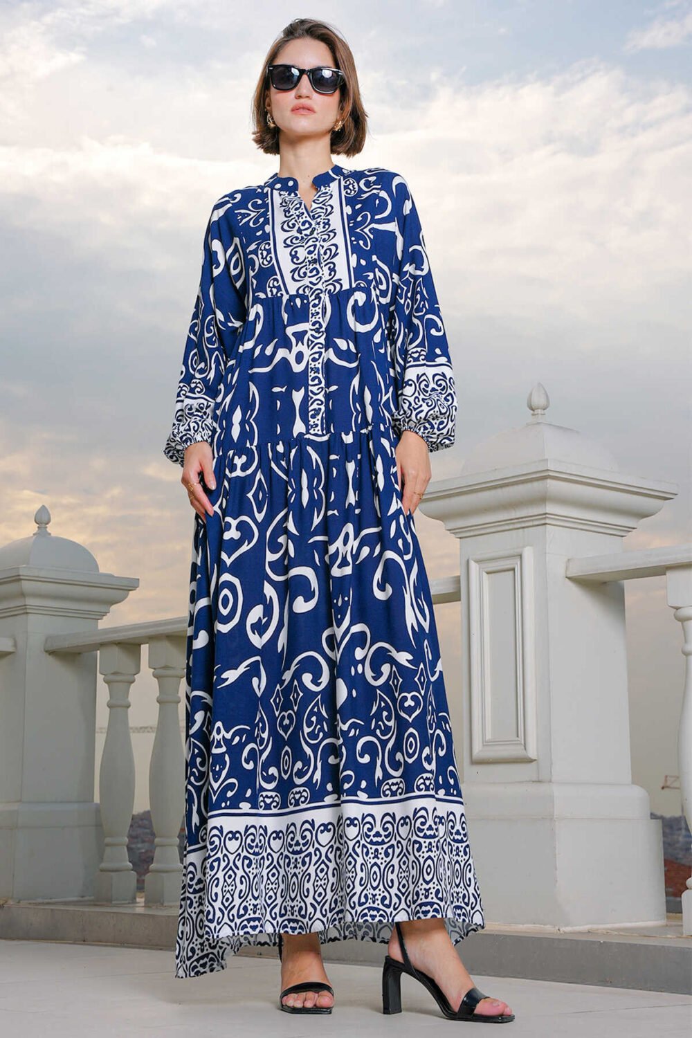 Authentic Patterned Dress - Image 10