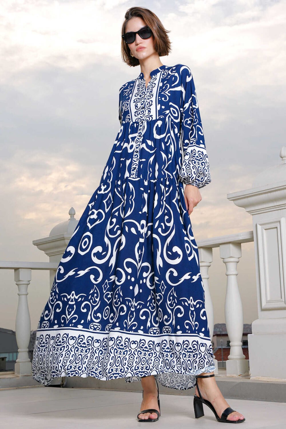 Authentic Patterned Dress - Image 11