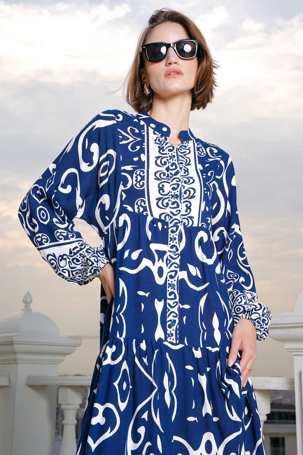 Authentic Patterned Dress - Image 12