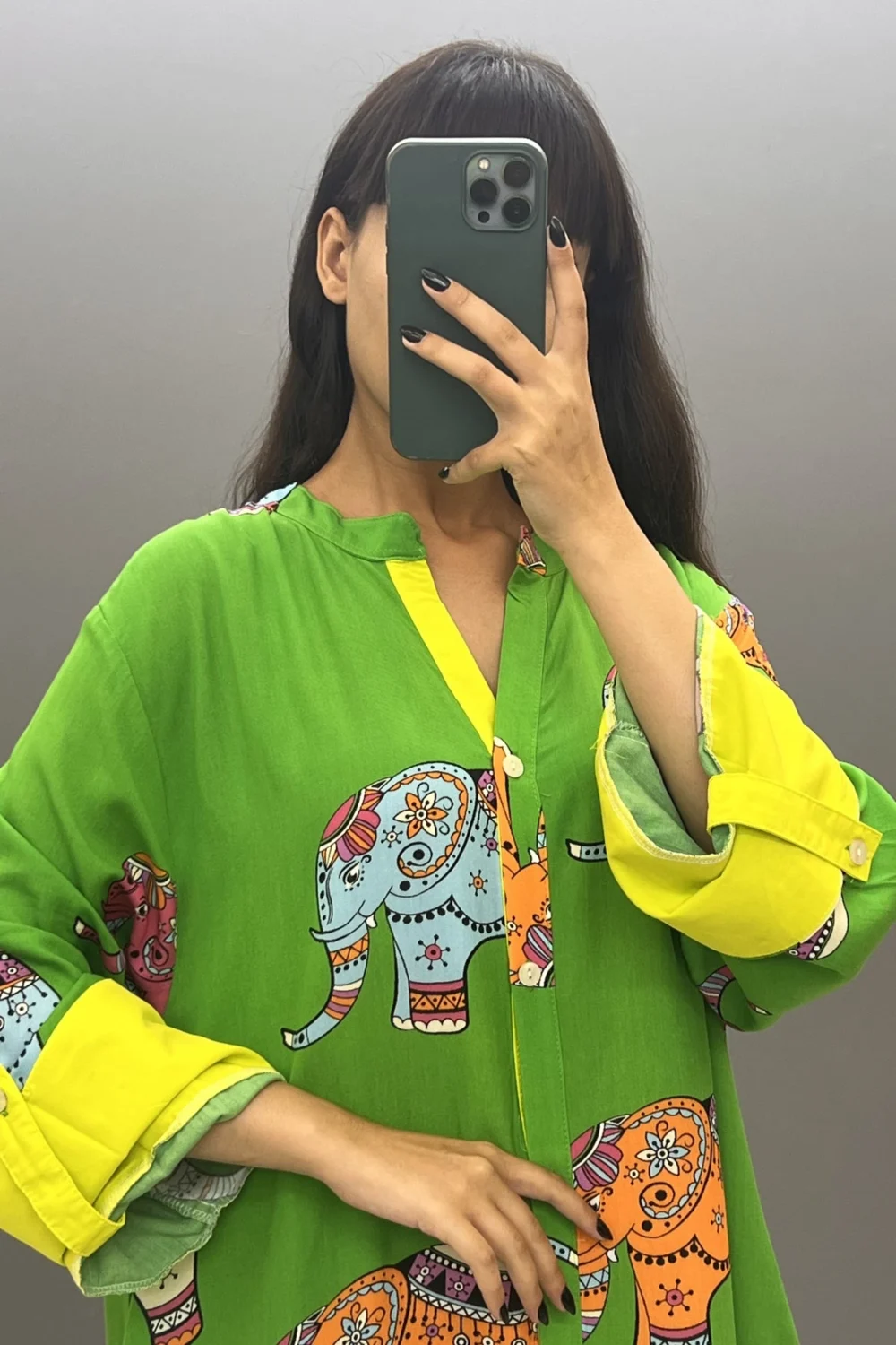 Elephant Pattern Dress - Image 4