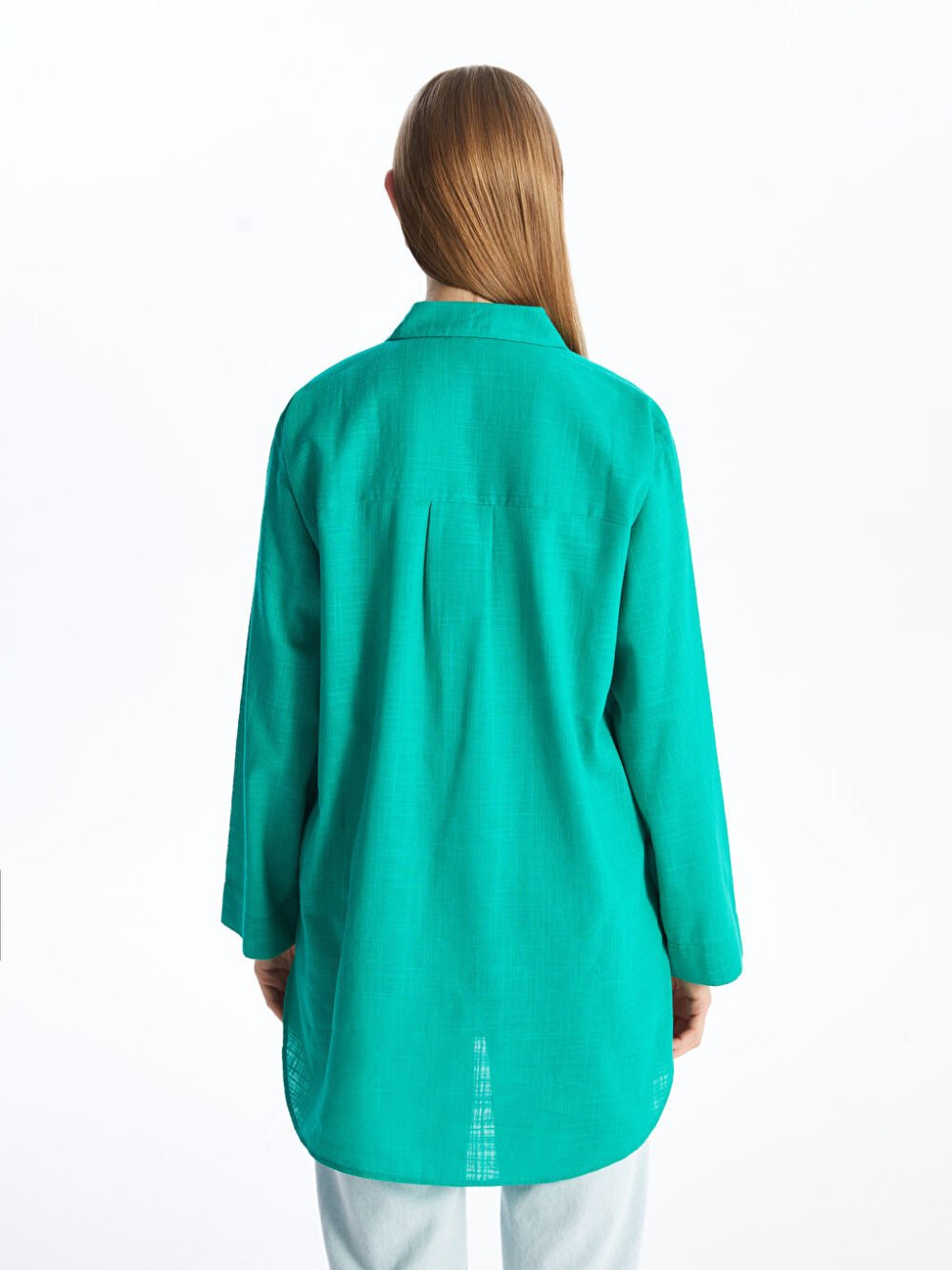 Green Women's Plain Shirt - Image 4