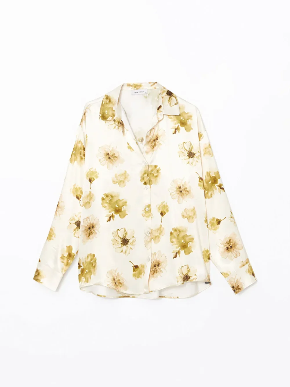 Green Floral Oversize Women's Shirt - Image 6