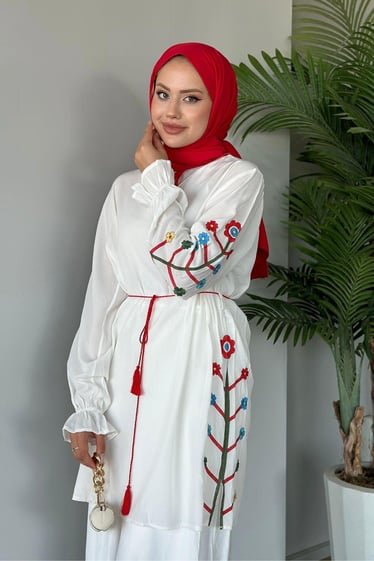 Tunic with Robe White