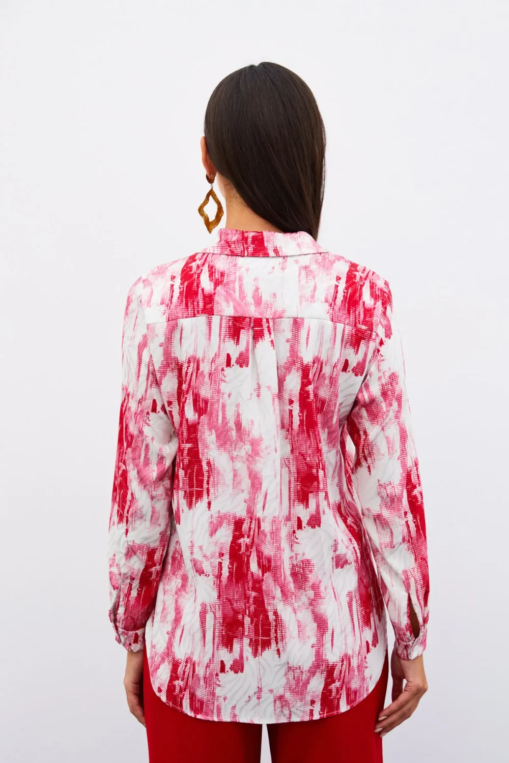 Patterned Plain Shirt - Image 7