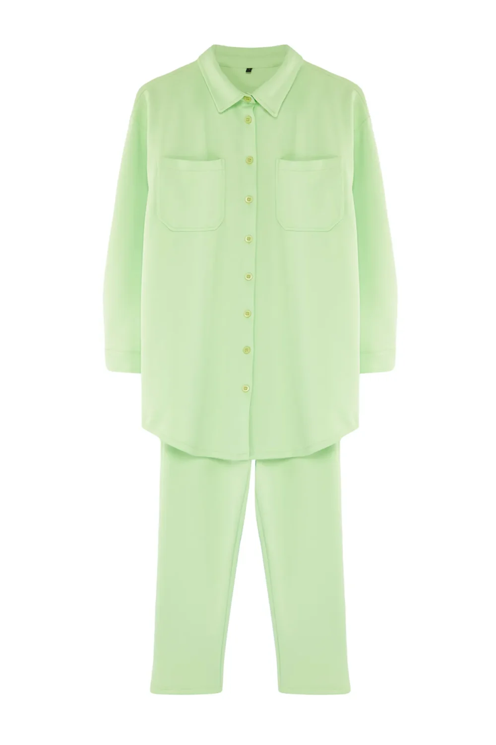 Light Green Pocket Shirt-Pants Set - Image 7