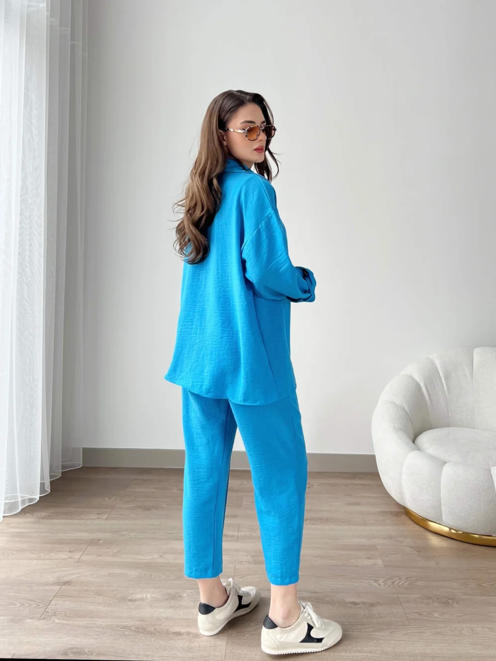 Short Leg Relax Fit Shirt Trouser Set - Image 3