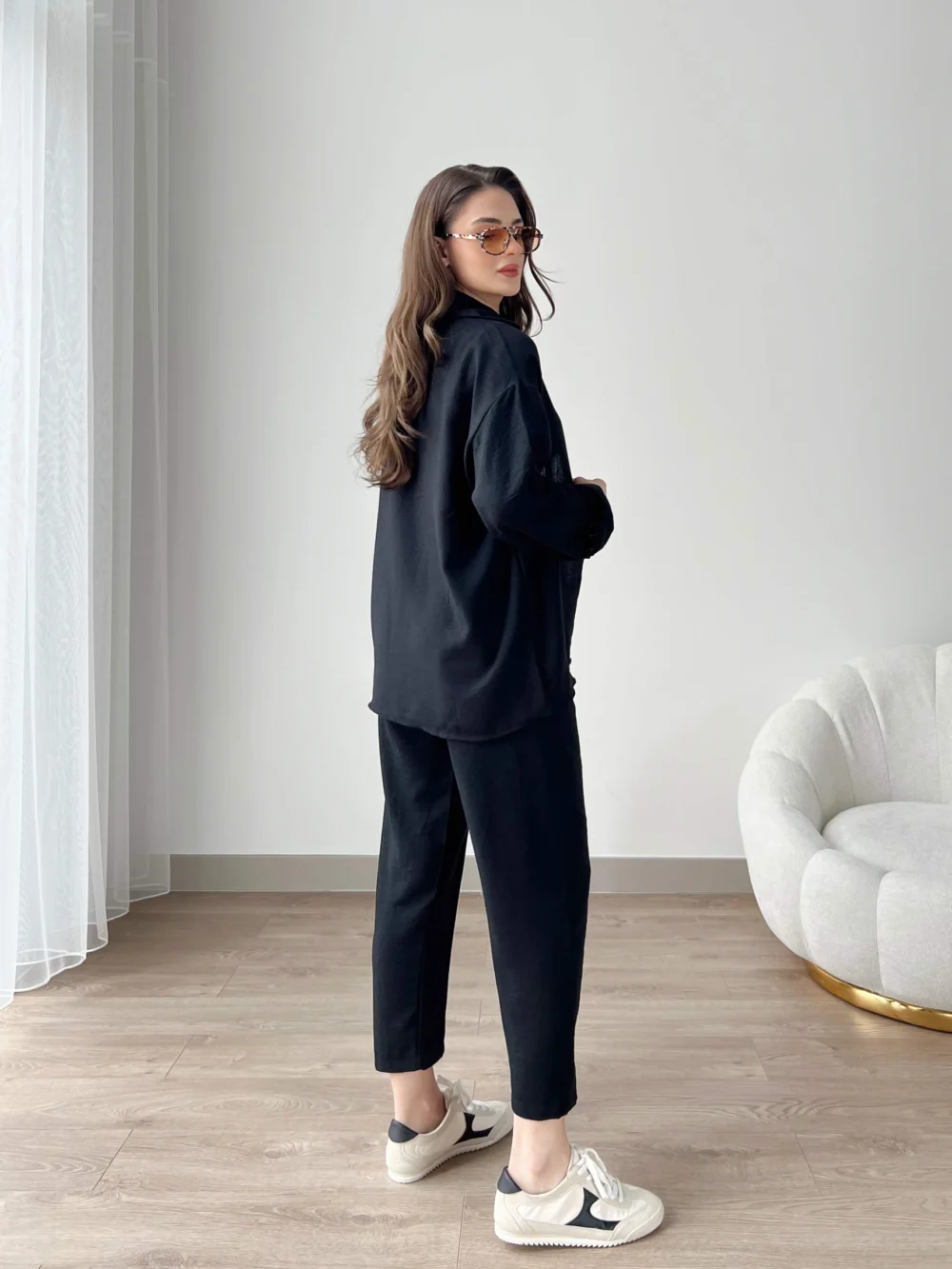 Short Leg Relax Fit Shirt Trouser Set - Image 13