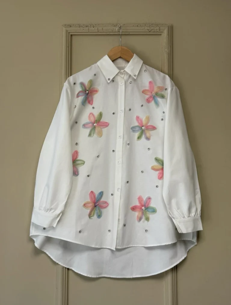Pink Flower Stone Shirt