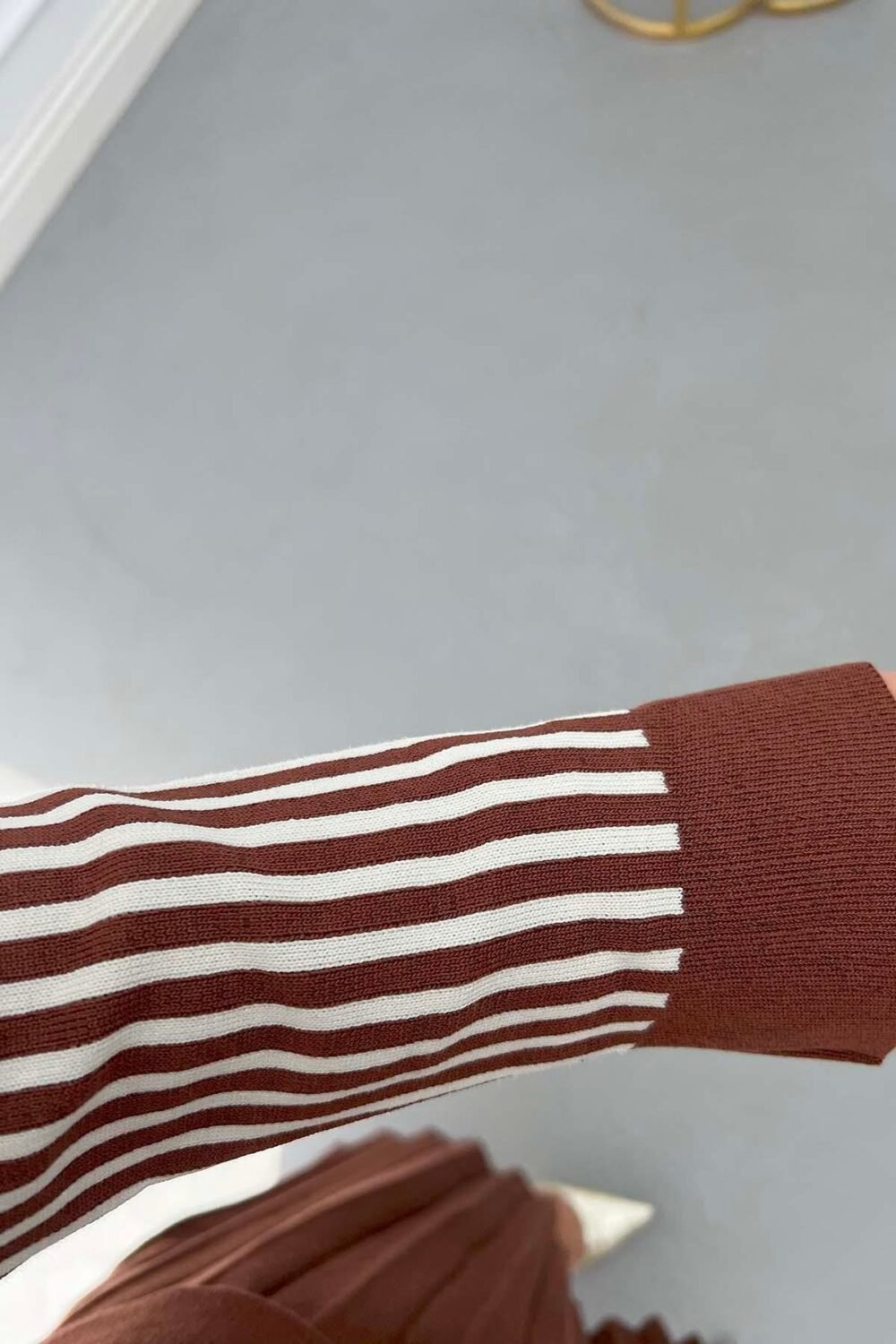 Striped Knitwear Skirt - Image 5