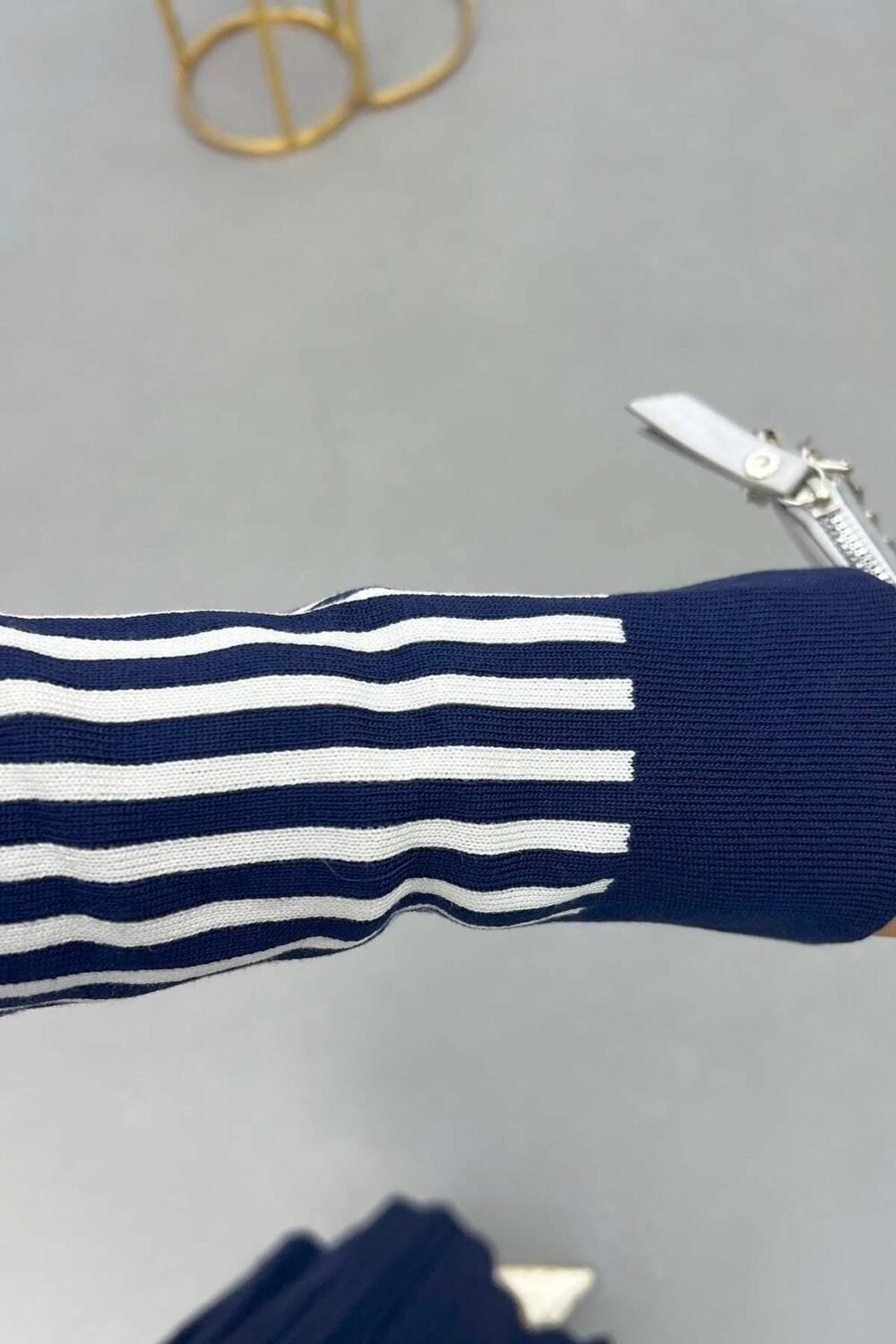 Striped Knitwear Skirt - Image 14