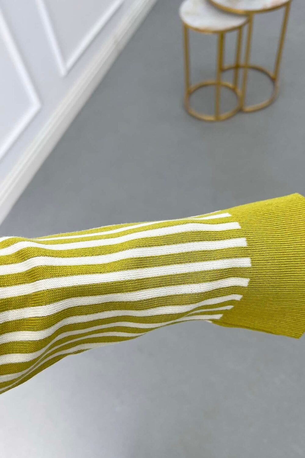 Striped Knitwear Skirt - Image 12