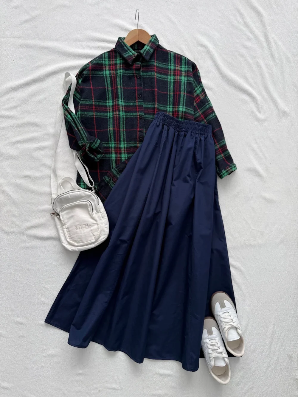 Plaid Pattern Lumberjack Shirt Combination